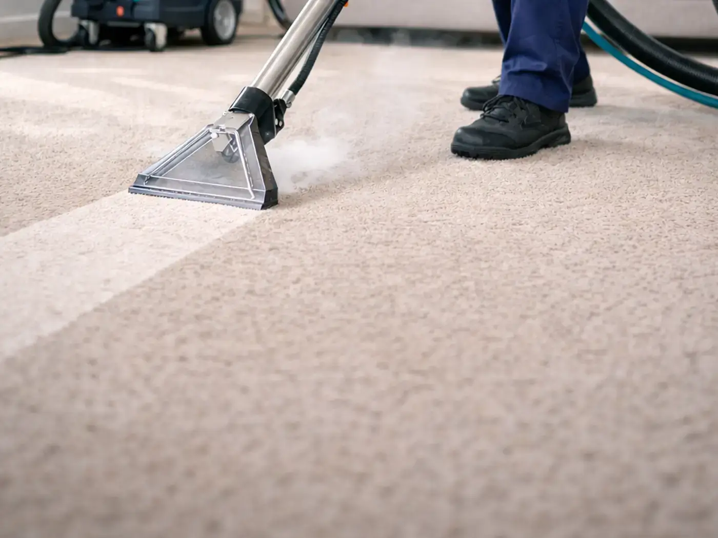 Carpet cleaning technician working in Wylie TX